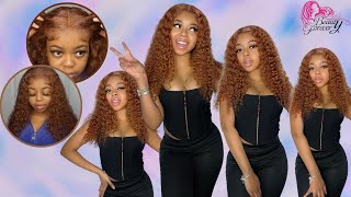 The Prettiest Wig On The Market!! Auburn Brown Curly Wig Install | Ft Beautyforever Hair