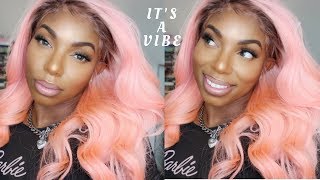 How To Dye Your Hair Pink With Dark Roots| #Barbievibes| Barbie Pink| Kennysweets