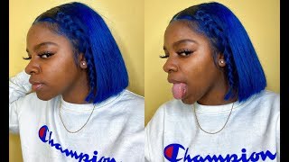How I Install & Style My Blue Lace Frontal Wig