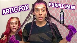 Dying My Hair Purple! (From Bright Red) No Bleach!!