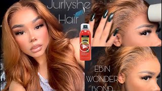 Best Ginger Wig For Fall  $3 Lace Hack  Ebin Wonder Bond | Jurllyshe Hair Review