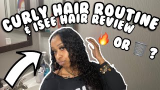 Curly Hair Routine + Isee Hair Review | *Not Sponsored* Affordable Wig Review | Adriane Pateeka