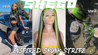 Viral Shego Inspired Skunk Stripe Ft. Isee Hair