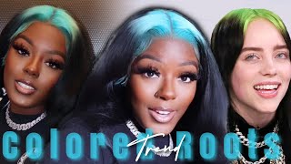 Colored Roots Trend! | Billie Eillish Inspired Two Toned Hair