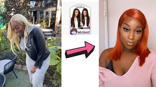 Sza Inspired Ginger Orange Hair Synthetic Wig | Sensationnel What Lace Morgan 613 | Chidimma Laqueen