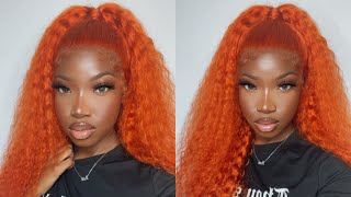 Must Have Orange Pre-Colored Curly Wig! | Ft. Curlyme Hair