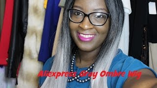 Aliexpress Grey/Silver Ombre Lace Wig