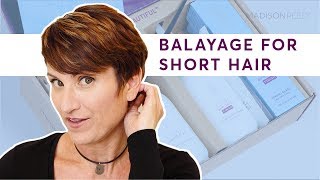 How To Do Balayage Highlights At Home On Short Hair | Step-By-Step Tutorial