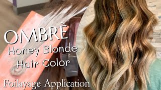 Ombré | Honey Blonde | Foilayage Application