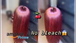 How To Dye Dark Hair Bright Red Without Bleach || Ft: Jaja Hair
