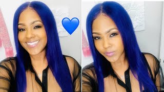 Dolago Blue Lace Front Wig From Aliexpress