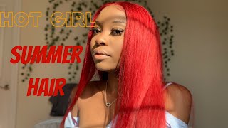  Hotgirl Summer Inspired Hair| 613 To Red Using The Watercolor Method