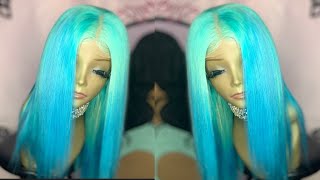 Aqua Blue Two Tone Water Color | Peerless Hair | Wig