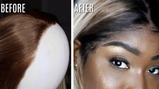 Easiest Way To Instantly Add Dark Roots & Tweeze Blonde Synthetic Wigs | Infamously Knownx