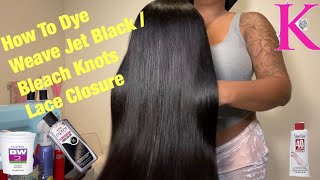 How To Dye Your Wig Without Staining Lace | Bleaching Knots  Ft. Kendras Boutique