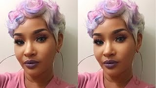 Unicorn Hair ???!?? Watch Me Style & Re-Review Its A Wig Nuna
