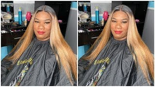 The Perfect Honey Blonde Lace Wig Install| Easy For Beginners| Yswigs
