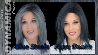 Belle Tress Dynamica Color Wig Review | Blue Steele | Aqua Denim | Side By Sides | Peppermint