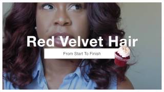 How To Dye My Hair Red Velvet Cupcake| Burgundy|Auburn|Red -Dying A Wig