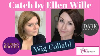 Ellen Wille Catch Wig Review Collab | Dark Chocolate & Nut Brown Rooted | Andrea & Tristas Tresses