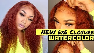 Dye Hair Ginger In Minutes Watercolor Method | Alipearl Deepwave New 6X6 Lace Closure