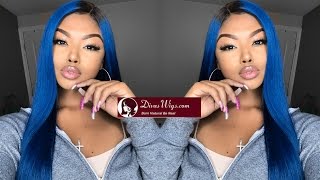 Popping Blue Wig Review - Divaswigs