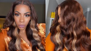 Chocolate With Ash Blonde Money Piece! How To Get This Hair Color! Beginner Friendly Ft Lushwig