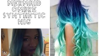 Diy| Mermaid Ombre Synthetic Wig