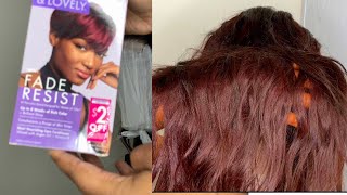 How To Dye Black Hair Red Without Bleach | Dark And Lovely Hair Color