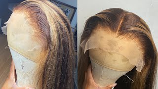 How To Bleach Knots On Frontal + Installation Ft Beautyforever Hair