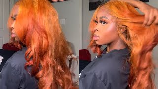 How I Got My Hair Ginger/Orange/Copper/Auburn| Ombre Hair Dye Tutorial W/ Kiss Colors Dye| Isee Hair