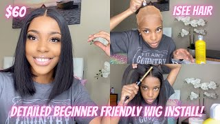 Detailed Beginner Friendly Wig Install | Isee Hair