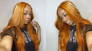 Slaying Affordable  Ginger + Blonde Highlights Wig | Incolorwig