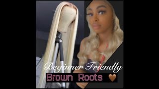 Beginner Friendly How To | Dark Roots & 613 Hair Frontal Wig | Feat. Lemoda Hair