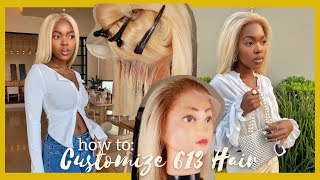 Adding Roots On 613 Blonde Wig For Woc | Beauty Forever Hair