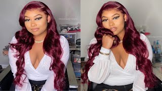 Amazing Pre-Colored 99J Body Wave Wig | Volumious Curls| Supernova Hair