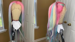 D.I.Y Pastel Rainbow Wig | Ft. Isee Hair On Aliexpress!