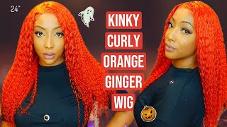  Kinky Curly Orange-Ginger Wig ( Chit Chit Install ) Ft. Originalqueenhair