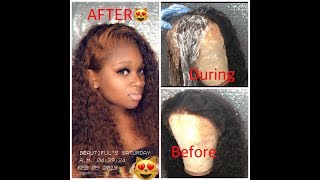 Bleaching My Wig From Natural Brown To Honey Blonde| Very Simple| Shimmering Lights Shampoo Set|