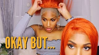 Testing Orange Human Hair Wig *Cheap And On Fleek*