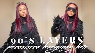 90’S Layers | This Wig Came Colored Like This!! | Isee Hair