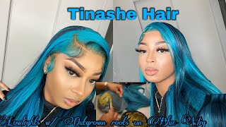 Must Watch *Detailed* Lowlighted Blue Wig With Outgrown Roots |  Tinashe Hair | Assalaxx