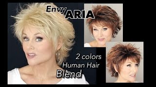 Envy Aria Wig Review | Cinnamon Raisin & Medium Blonde | Human Hair Blend