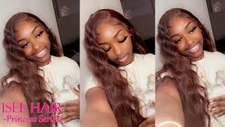 How To Glueless Chocolate Brown Wig With Crimps Ft.Iseehair Princess Series ￼