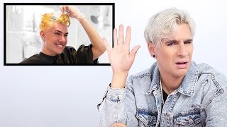 Hairdresser Reacts To James Charles Bleaching His Hair