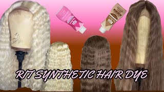 Using Rit Dye On My 613 Synthetic Wig #Beautysupply #Wigs