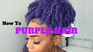 Dye Your Hair Purple Without Bleach!