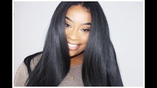 $36 Human Hair Blend Lace Frontal Wig! This Texture Is Amazing!! || Heraremy