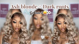 The Perfect Ash Blonde + Dark Roots  Watch Me Slay!!