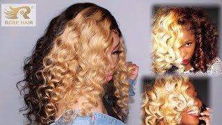 Peekaboo Blonde X Transparent Lace | New Ombre Wig | Rose Hair